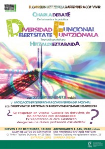 cartel charla diversidad funcional rrss